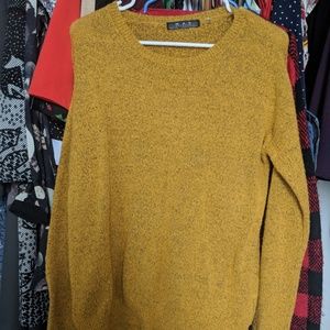 Modcloth Mak Mustard Sweater size Large
